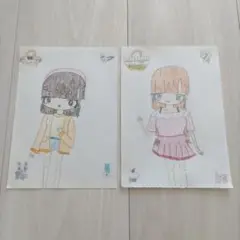イラスト 子供が書いた絵 オリジナルキャラ女の子