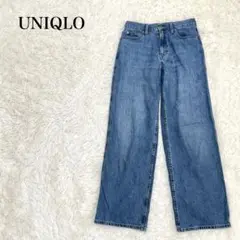 UNIQLO　ユニクロ バギージーンズ 25インチ(63,5cm)　L　コットン