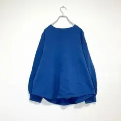 CLOSSH 長袖トップス LL 青 ゆるダボ 体型カバー