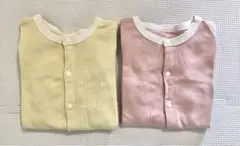 無印良品 ベビー ロンパース サイズ70 綿100% 2枚セット