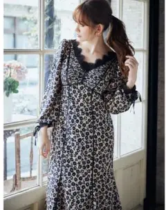 herlipto Floral Print Lace Trimmed Dress