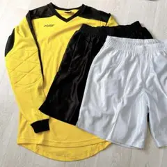 3点セット サッカー [ゴールキーパー] パット入り シャツ パンツ