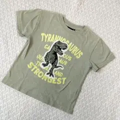 ★しまむら ティラノサウルス半袖Tシャツ 120　110　恐竜　保育園夏服まとめ