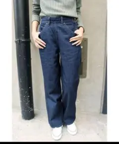 IENA SLOBE Lee×SLOBE 別注サイドジップデニムパンツ　L