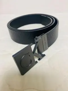 Calvin Klein Jeans ブラック レザー ベルト