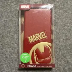MARVEL iPhone 7 手帳型ケース レッド