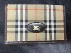 Burberry バーバリー ヴィンテージ ノヴァチェックカードケース美中古品