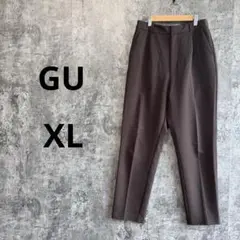 a4143【GU】ストレッチテーパードパンツ 325256 XL