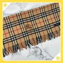 ⭐️美品⭐️バーバリー ブランケット 膝掛け ウール ベージュ⭐️A372
