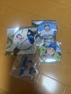 伊藤大海 選手イラスト キーホルダー缶バッジ 4点セット