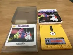 ファミコン　ディスクシステム　謎の村雨城　ケース　説明書　シール付き