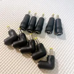 DC電源変換アダプタ 90度直角