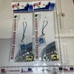 阪神甲子園球場かちわりストラップ2個セット