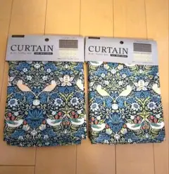 amifa ウィリアム・モリス　カフェカーテン 2枚セット 約40×80cm