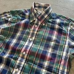 90s Brooks Brothers マドラスチェックシャツ