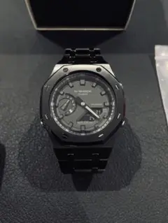 G-SHOCK GA-2100 黒フルメタル カシオーク カスタム