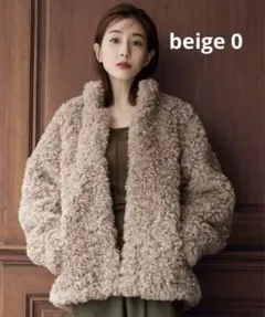 MINAMI TANAKA×CLANE CURL FUR SHORT COAT