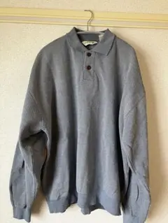 ORVIS コットンロングポロシャツ　XL ライトブルー