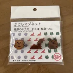 屋久杉製マグネットセット
