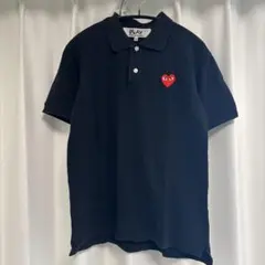 PLAY COMME des GARÇONS ブラック ポロシャツ M