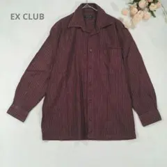 EXCLUB/ストライプ メンズシャツ【M】長袖