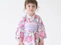 petit main 紫陽花柄　浴衣セット