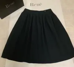 ルネ　スカート　ネイビー　36