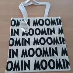 ②MOOMIN エコバッグ ロゴプリント ロゴバッグ　トートバッグ　ムーミン