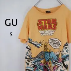 GU　半袖　Tシャツ　S　イエロー　STAR WARS　アメコミ　プリント