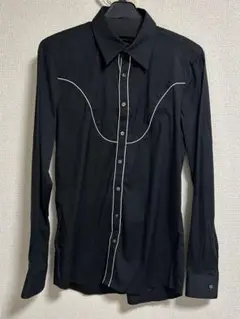 galaabenD 黒　長袖　ウエスタン　シャツ
