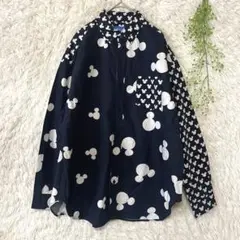 新品　東京ディズニーリゾート　ミッキー柄シャツ　Mサイズ