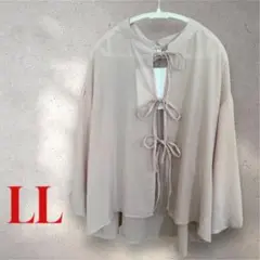 新品◆HK WORKS LONDON◆前リボン付きバルーン袖Aライン LL
