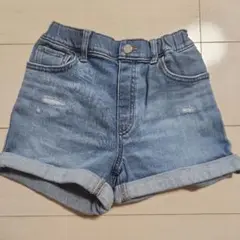 UNIQLO ハーフパンツ 120 デニムブルー