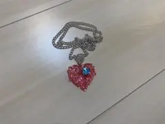 セボンスター　ピンクハートネックレス