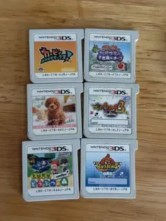 【未動作確認・箱無し】3DSカセット 6個セット