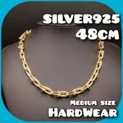 新品 ハードウェア ゴールド ネックレス メンズ レディース チェーン シルバー
