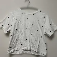 C-O-L-Z-A ハート柄 半袖Tシャツ ホワイト　白
