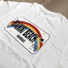 【GILDAN】WAIKIKI BEACH HAWAII Tシャツ Sサイズ