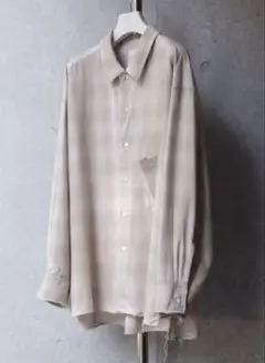 25SS ANCELLM OMBRECHECK SHIRT pink 1
