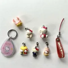 ハローキティ ストラップなし　キーホルダー　まとめ売り　8個セット