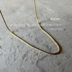 stainlessスネークチェーンネックレス ザラ アダムエロぺ お好きな方にも