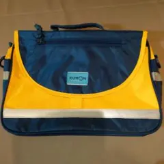 KUMON 手提げ袋 青と黄色