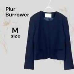 Plur Burrower ノーカラージャケット M ブラック ジャケット 黒