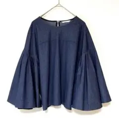【美品】ara.araアラアラ フレアスリーブプルオーバー 日本製