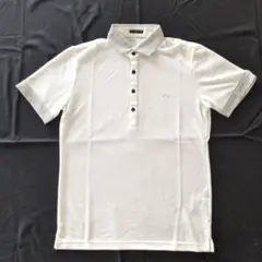 JUNMEN BLACK LINE ホワイト ポロシャツ