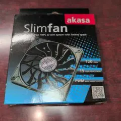 新品未開封 アイネックス akasa Slimfan 120mm PWMファン①