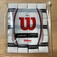 【Wilson12本入】コロナ対策マメに交換 グリップテープ 白