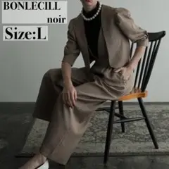 極美品✨BONLECILL noir ジャケット＆パール付きオールインワン