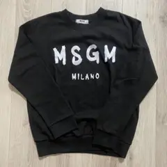 【即購入可】MSGM ブラック トレーナー ロゴプリント
