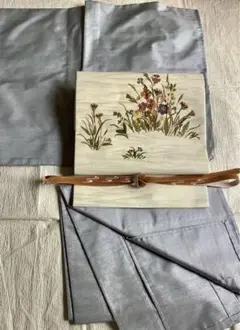 開き名古屋帯 押し花 可憐 帯のみ